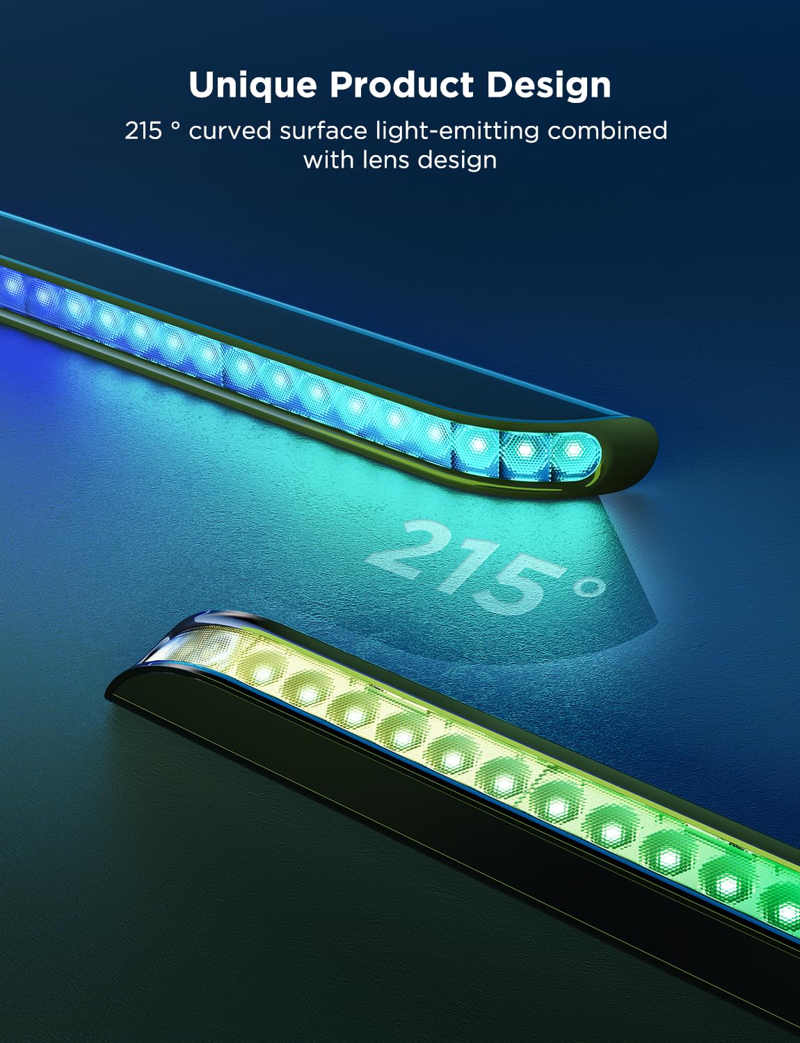 Govee light bars suitable for multiple placements on TV setups and cabinets.