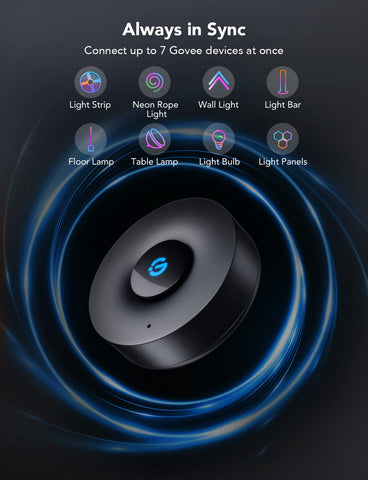 Govee Music Sync Box offers 22 music modes for dynamic lighting.