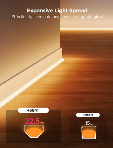 Govee Neon Rope Light with Matter and voice control for convenient setups.