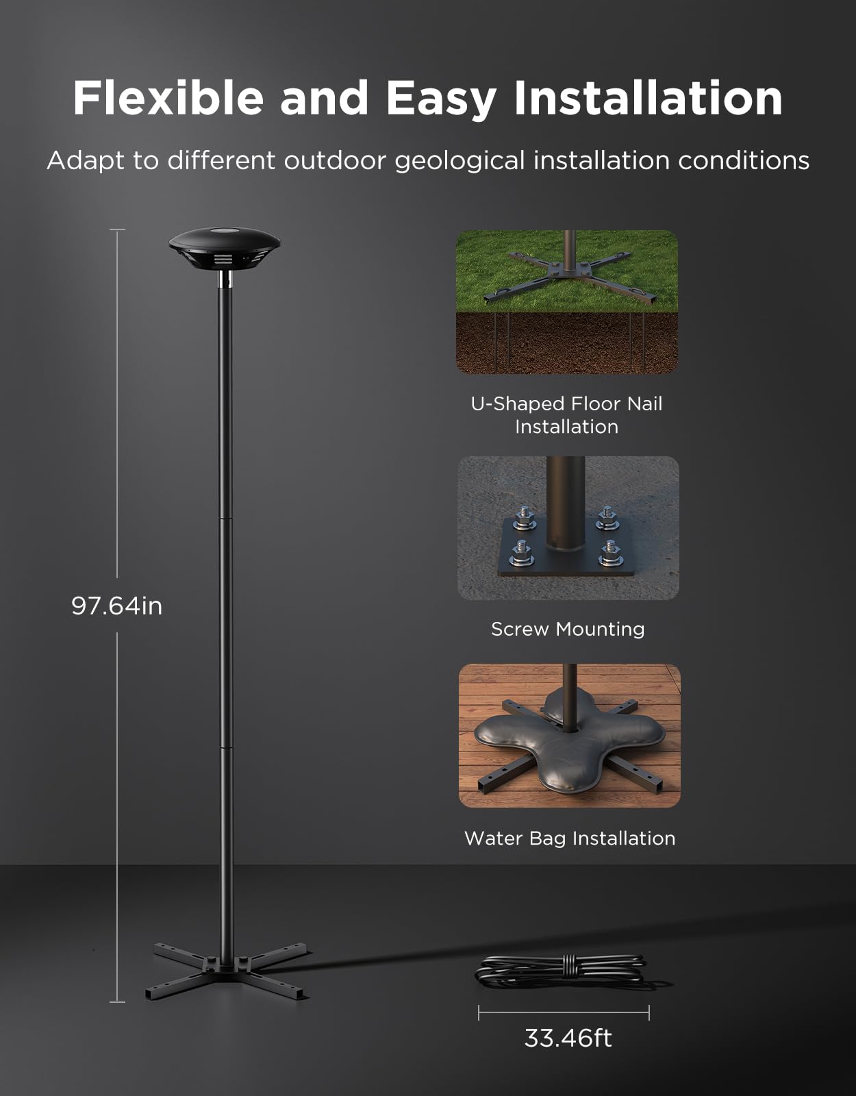 Govee post lights support Alexa and Google Assistant voice control.