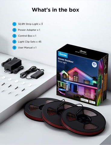 Govee voice control with Alexa and Google Assistant for hands-free operation.