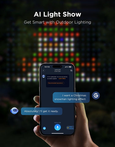 Govee 240 LEDs on a green wire for a subtle, seamless look