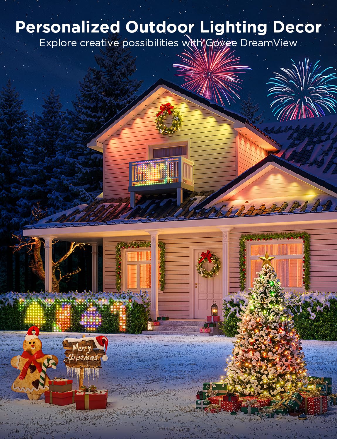 Govee DIY mode with 64 scenes for seasonal decoration