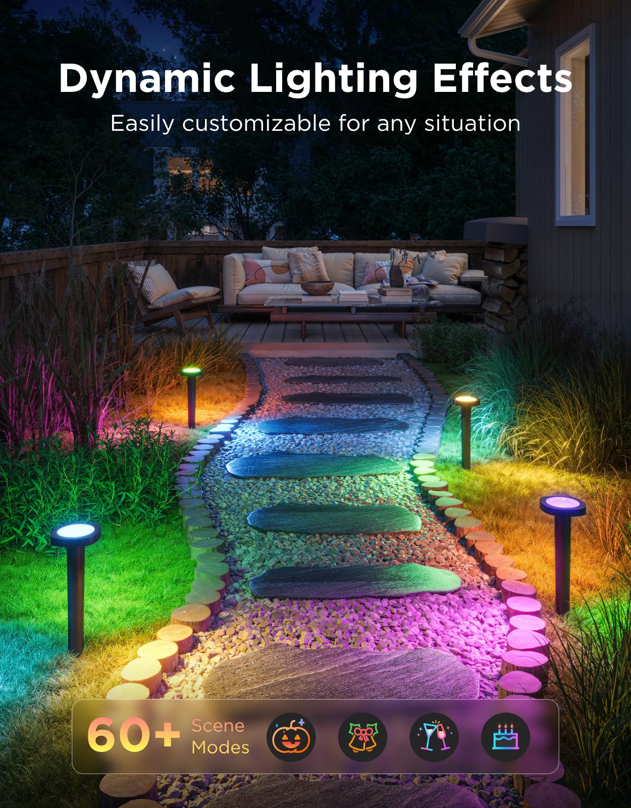 Govee outdoor lights with 16-bit chip deliver smooth color transitions
