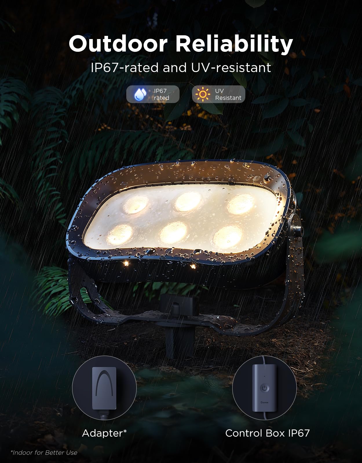 Govee Outdoor Tree Lights yard ambience for hosting evenings