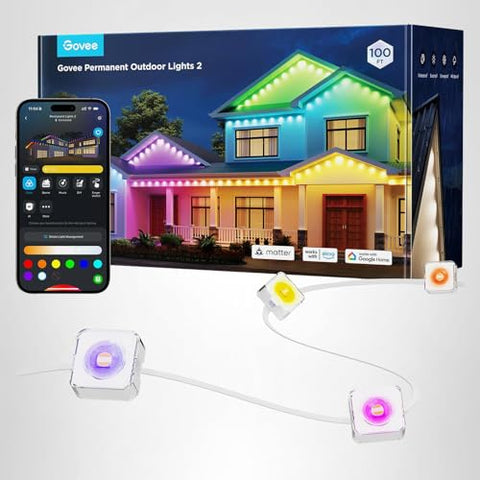Govee Permanent Outdoor Lights 2 extension cables enable scalable layouts