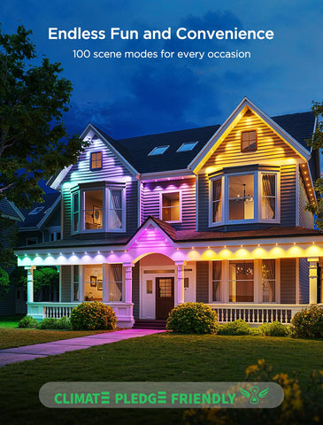 Govee Permanent Outdoor Lights 2 is IP67 waterproof for all-weather use