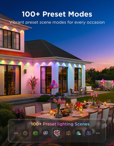 Govee Home app interface for quick lighting customization.