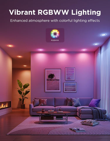 900 lumen brightness for clear illumination in bedrooms and living spaces.