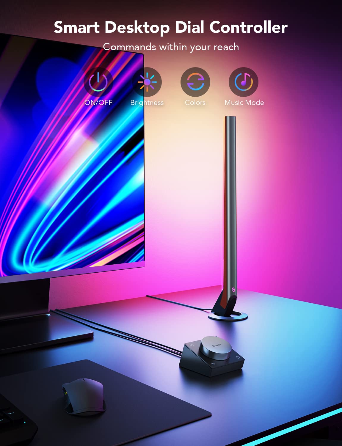 Govee H6047 with 60+ scenes for gaming and relaxing ambiance