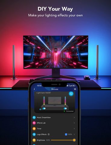 Govee RGBIC H6047 integrates with Razer Synapse 3 for PC customization