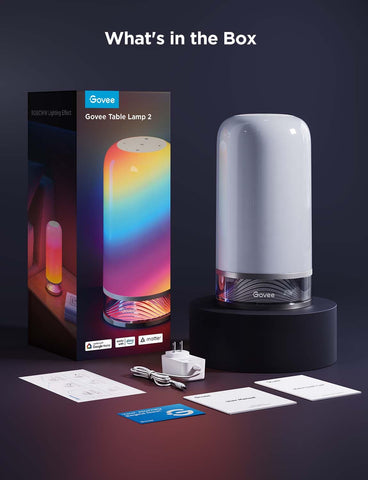 Govee RGBIC Smart Table Lamp 2 timer and schedule for automated lighting experiences.