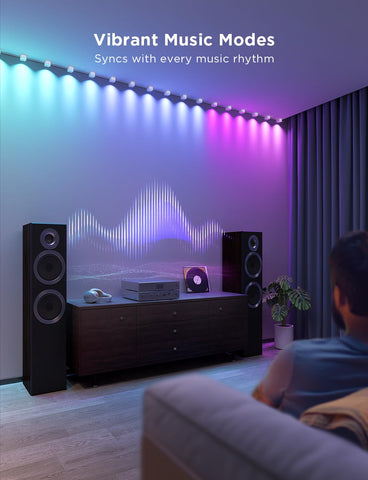 Govee RGBIC string downlights with Alexa control for voice lighting