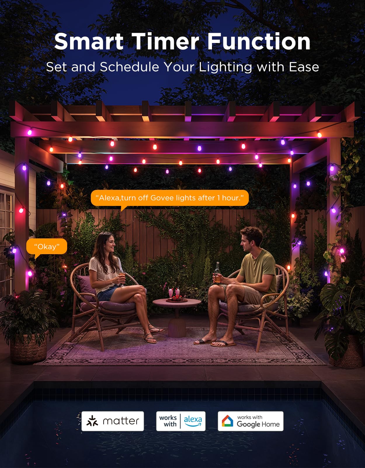 Govee S14 app based DIY color schemes for personalized lighting