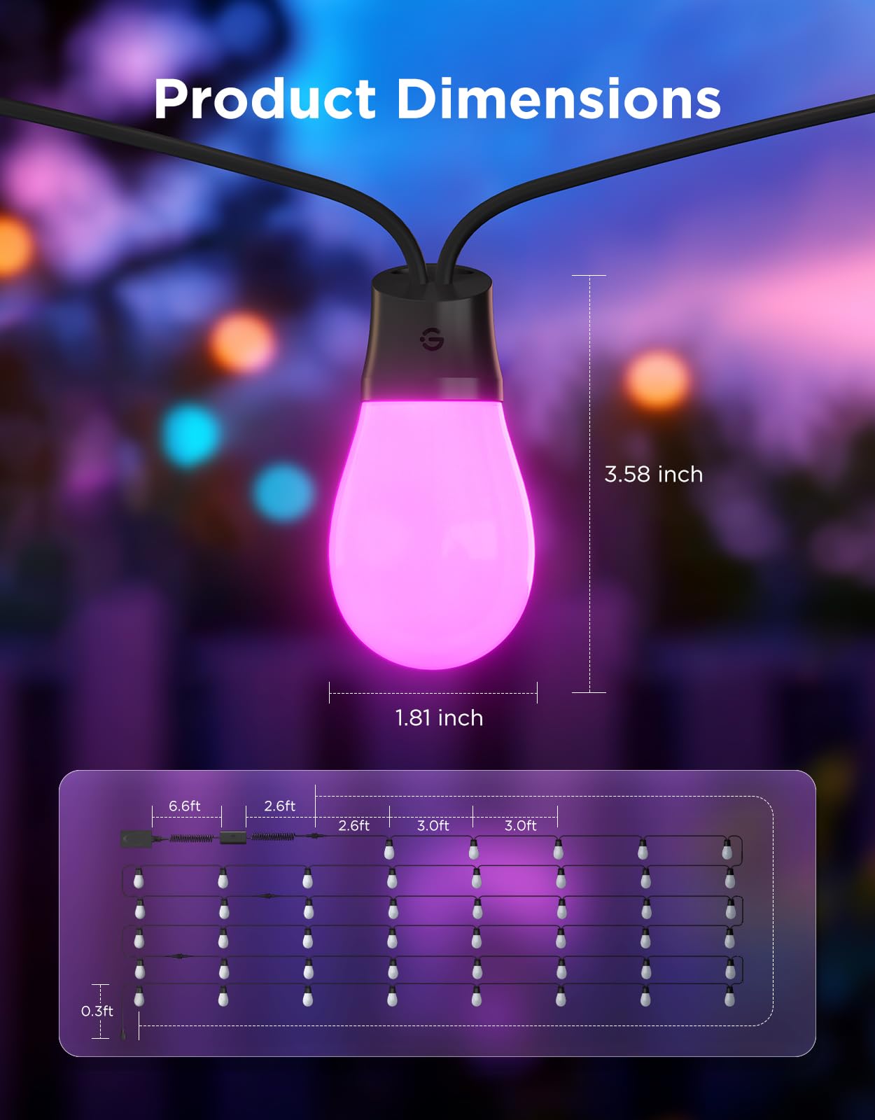 Govee S14 lightweight bulbs enabling quick and flexible installation
