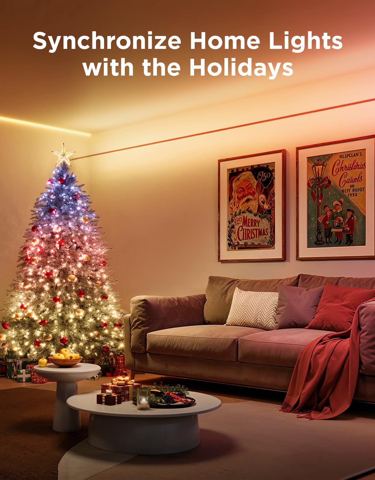 Govee Skyline Kit 154 preset effects for holidays and moods