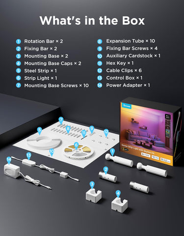 Includes mounting hardware and hex key for quick setup.