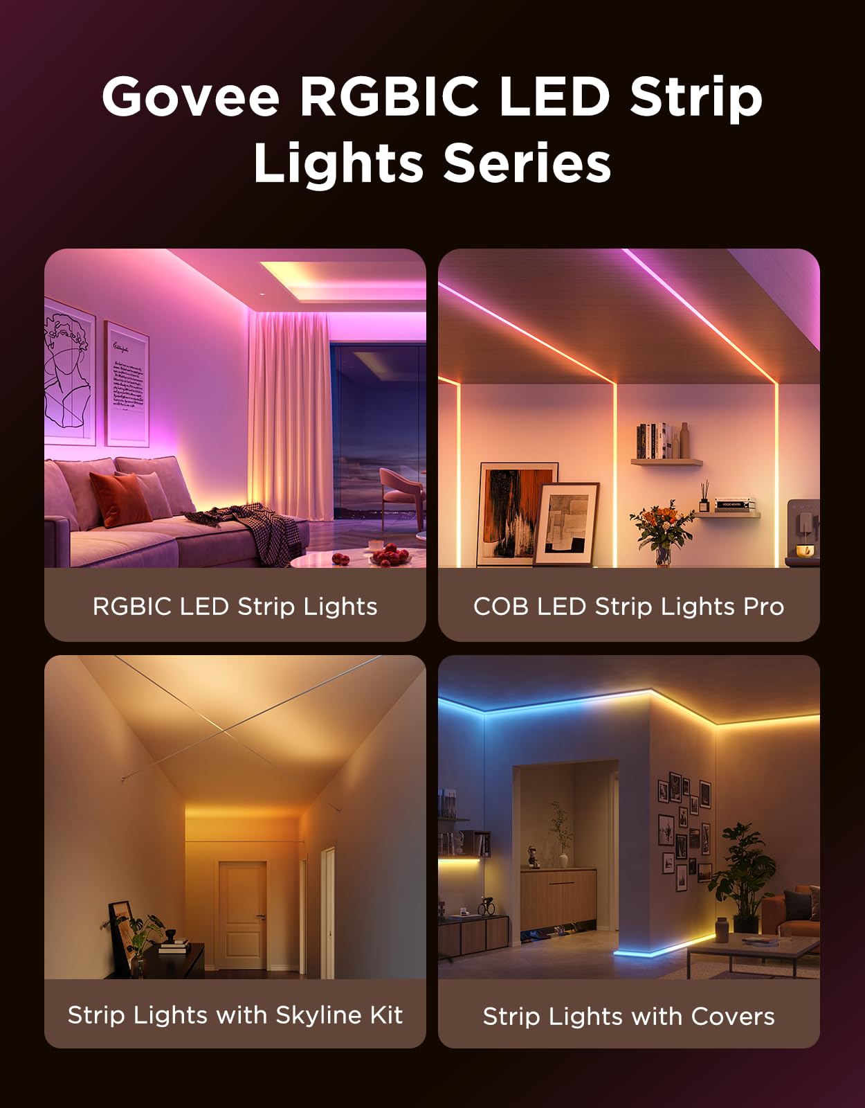 13.1ft length covers large walls with even color distribution.