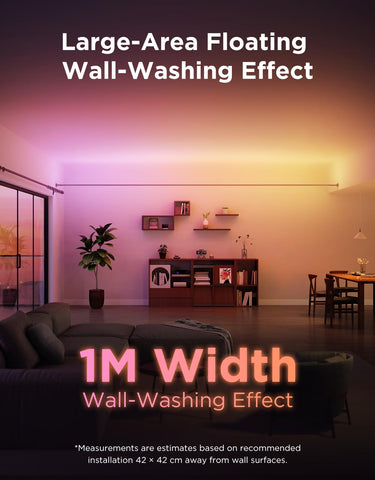 Govee LuminBlend color accuracy delivers vivid RGBWWIC lighting.