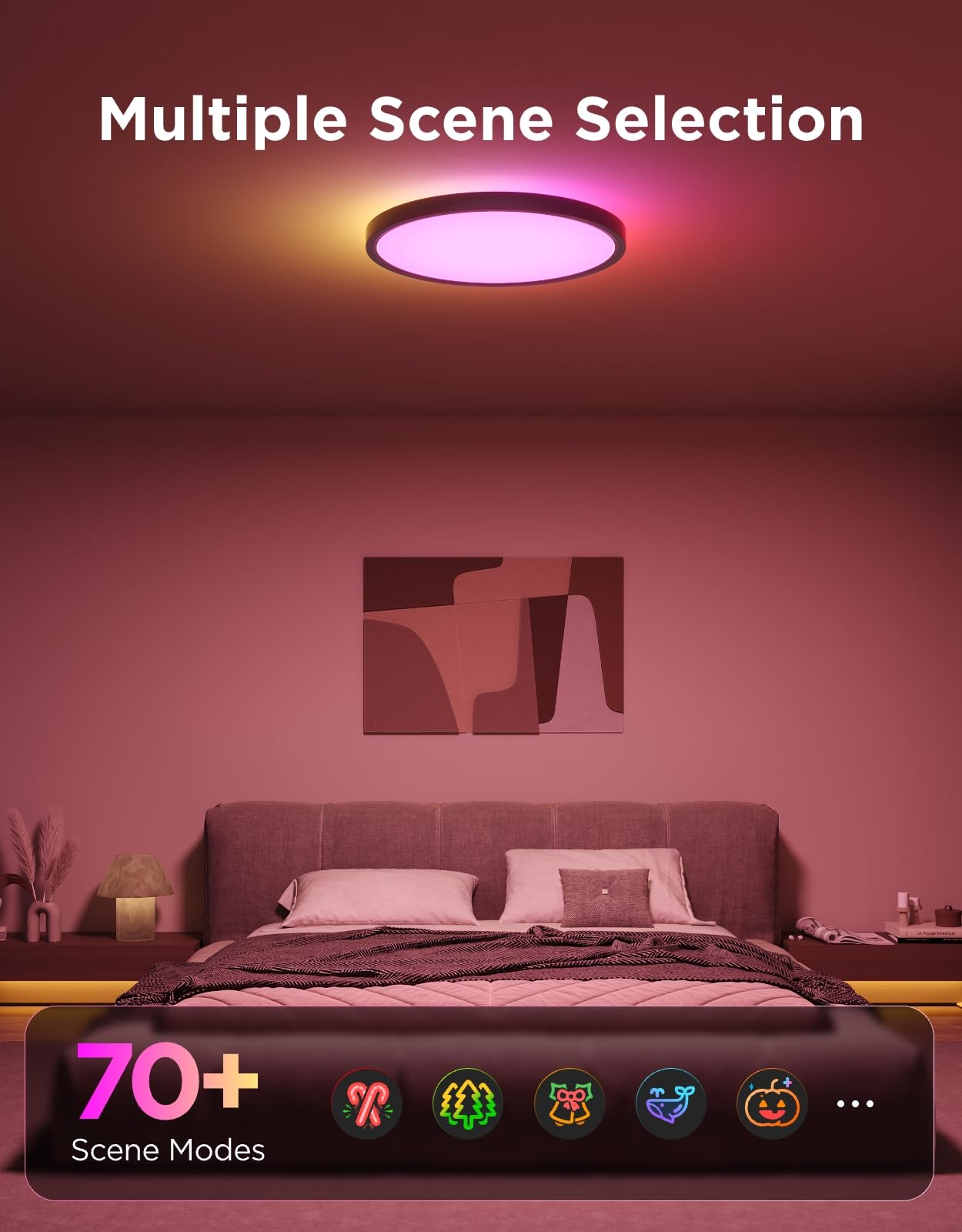 Govee Ceiling Light adjustable color temperature from warm to cool