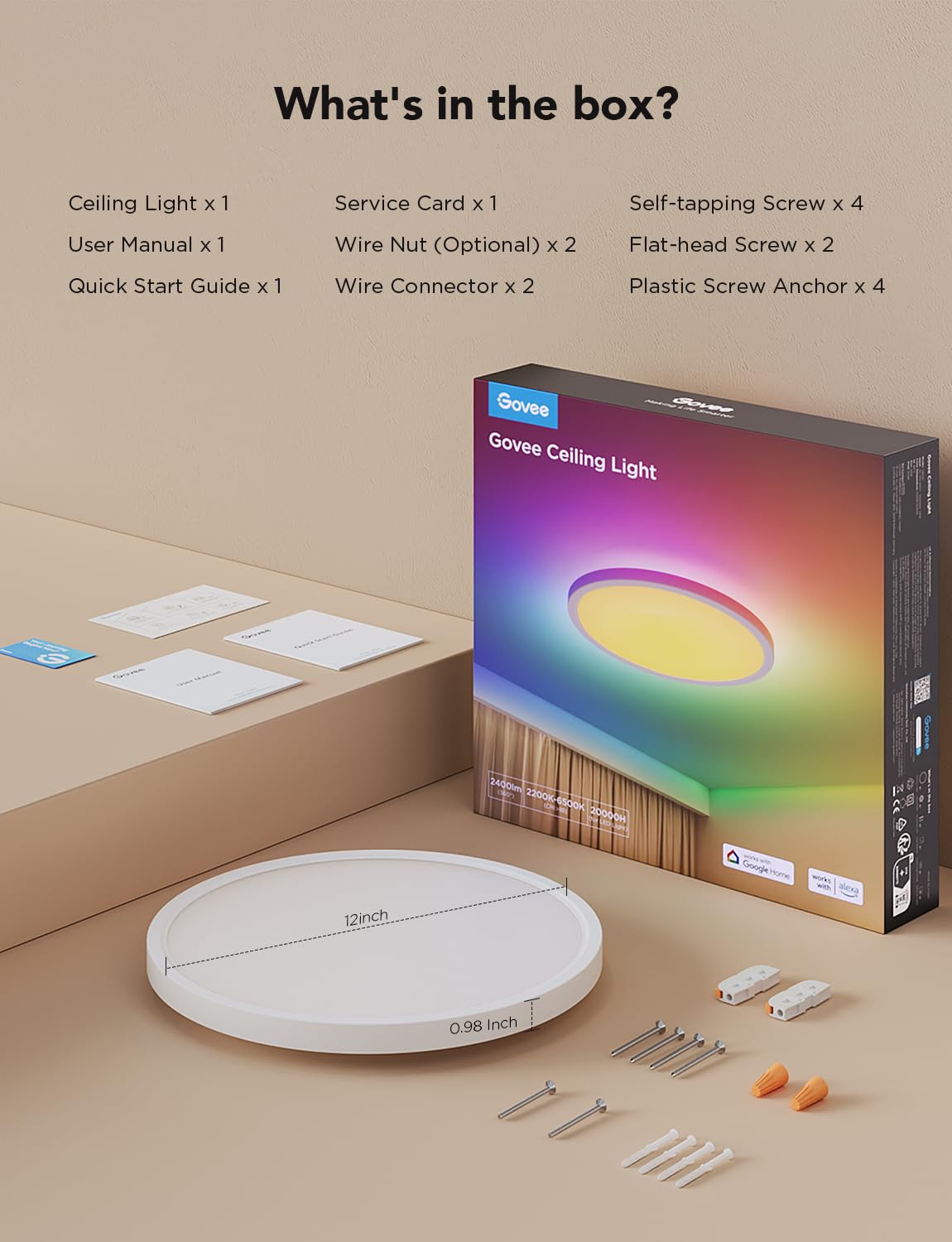 Govee ceiling light Matter OTA upgrade for future-proof smart home