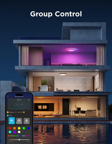Govee Ceiling Light syncing with music for dynamic scenes
