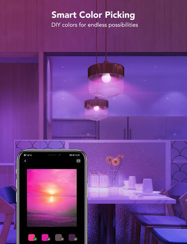Govee Smart Light Bulbs group control to manage several lights