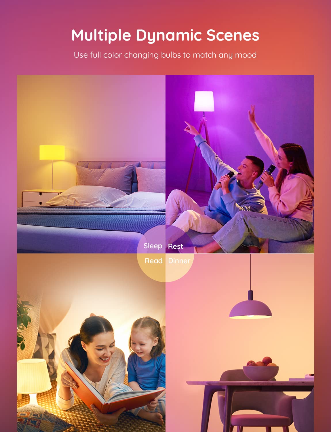 Bright 800 lumens with WiFi and Bluetooth for flexible setup.