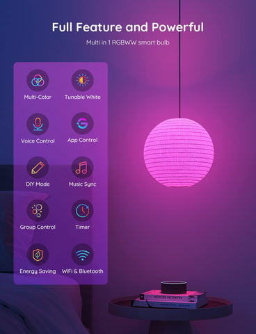 Govee Smart Light Bulbs simple Wi-Fi setup without a hub