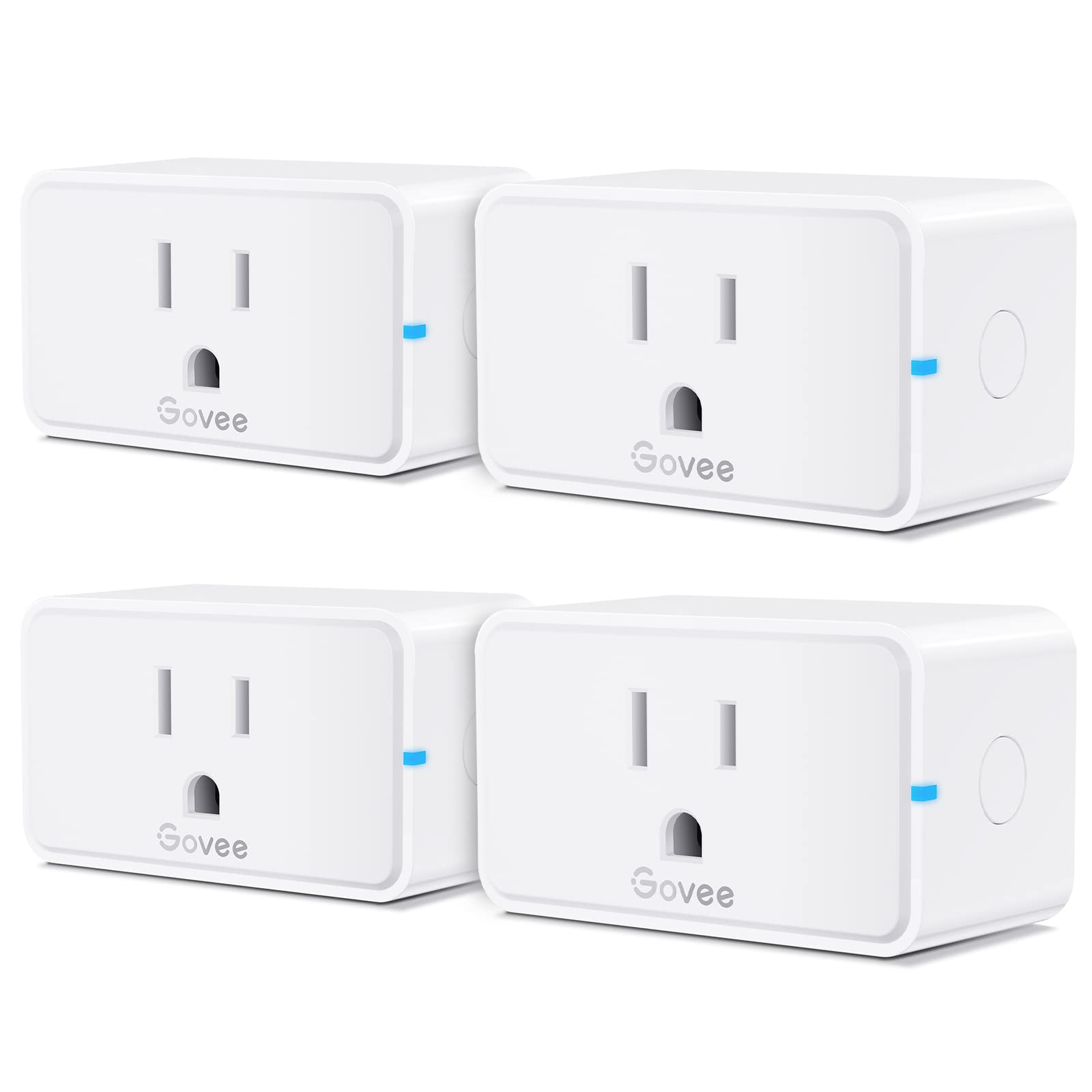 Govee Smart Plug 15A with WiFi and Bluetooth enables remote control.
