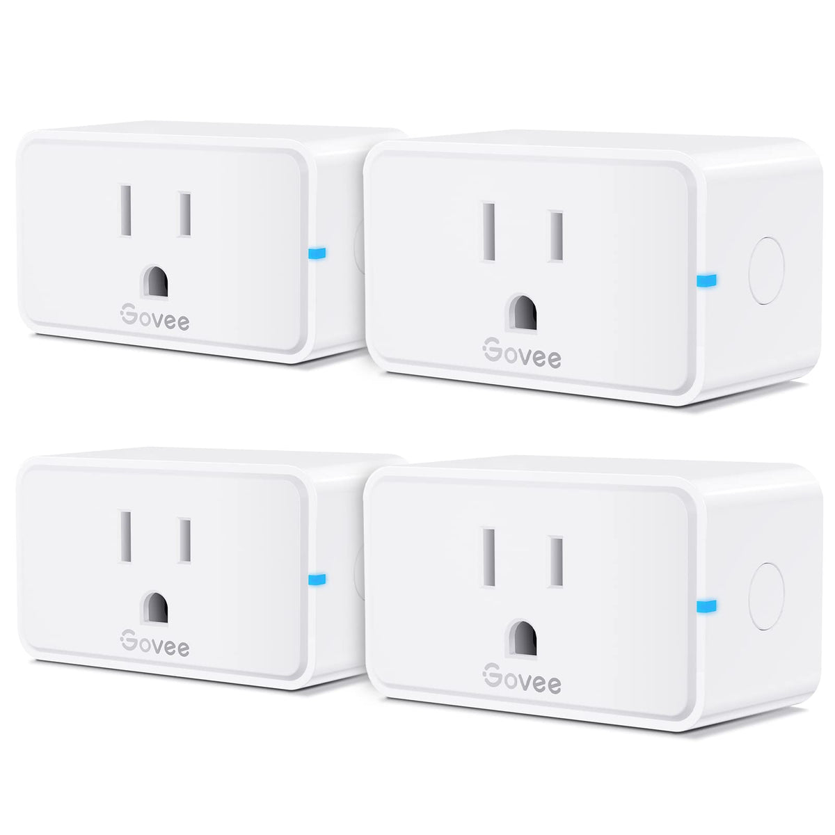 Govee Smart Plug 15A with WiFi and Bluetooth enables remote control.