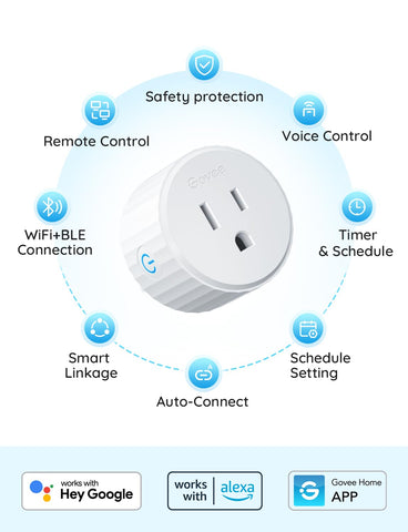 Govee Smart Plug 4-pack enables synchronized control.