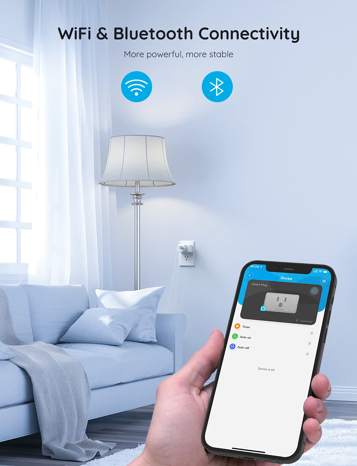 Govee Smart Plug ETL and FCC certified for safe operation.