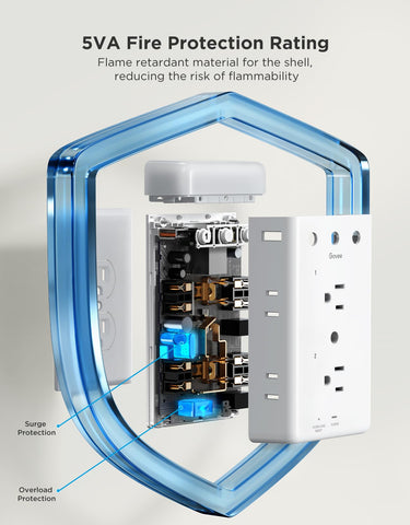 Govee smart plug supports app and voice control for hands-free use.