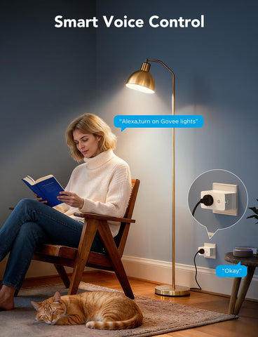 Govee Smart Plug scheduling timer demonstrates precise on/off automation.