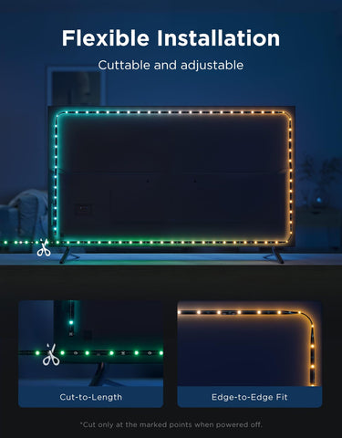 Govee smart scenes and music sync for dynamic ambience.