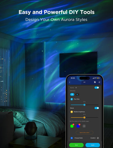 Govee Star Light Projector includes 18 white noise tracks for sleep routines.