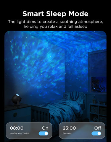 Govee Star Light Projector operates quietly for undisturbed sleep