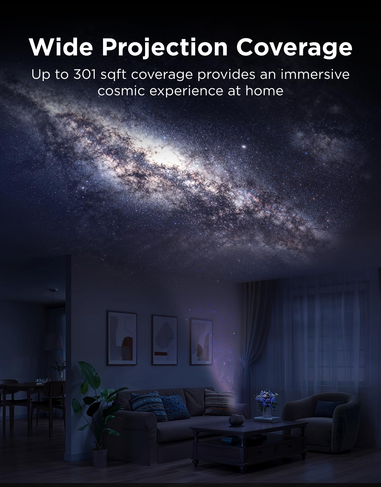 Govee star projector includes 20 scenes for personalized mood
