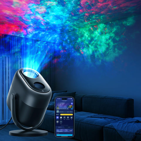 Govee Star Projector displaying 7-zone stardust for customizable ceiling ambience
