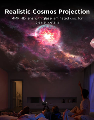 Govee star projector 90 degree wide angle expands room coverage