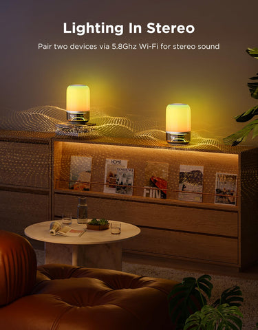 Govee Table Lamp 2 Pro supports 2700K–6500K color temperatures for versatile ambiance.