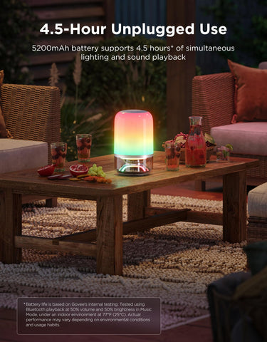 Govee Table Lamp 2 Pro smart control with Matter, Alexa, and Google Assistant.