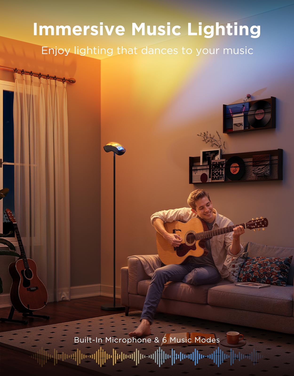 Govee Music DreamView syncs lighting with audio for dynamic mood experiences.