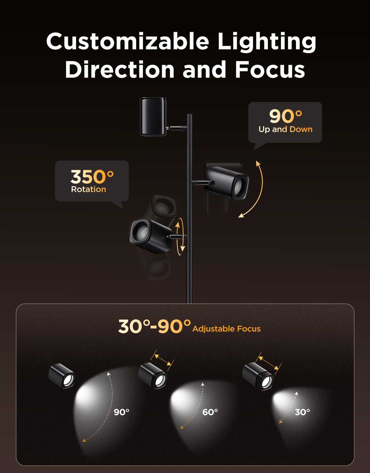 Govee lamp with LuminBlend technology delivering rich, dynamic color options.