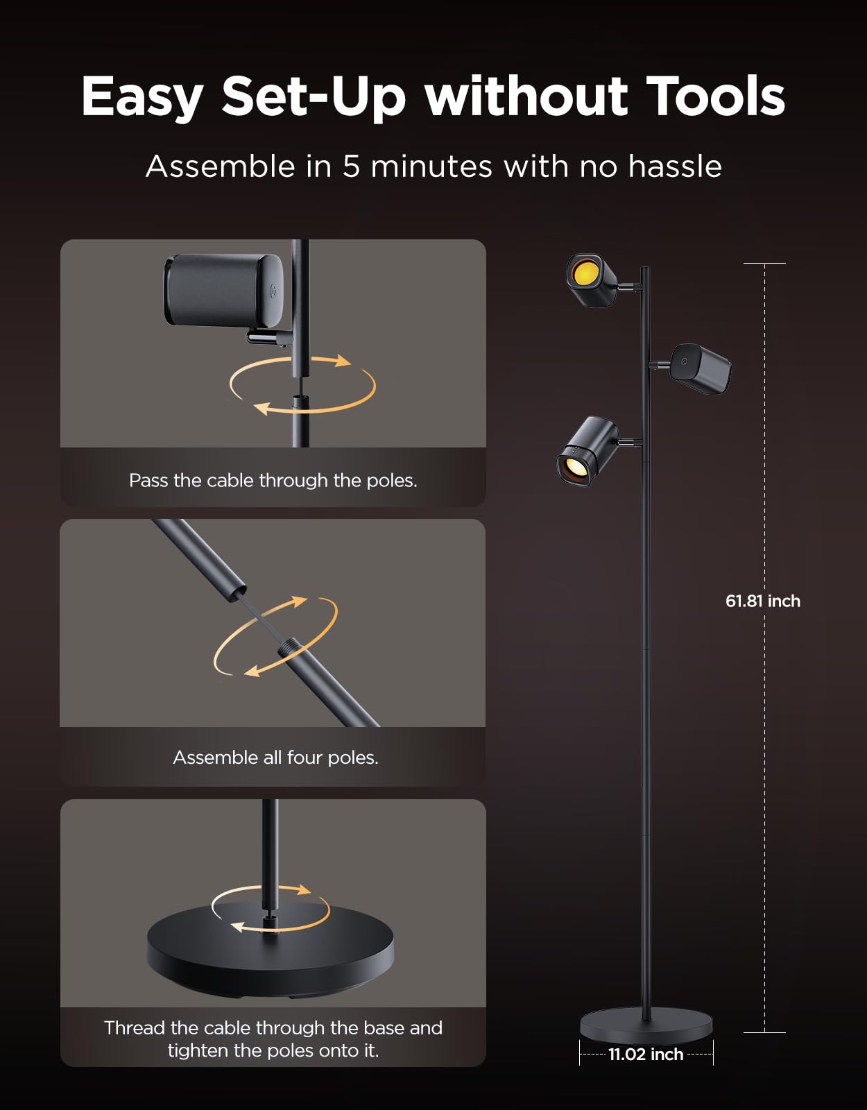 Govee lamp includes music sync and DreamView for synchronized light shows.