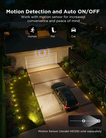 Govee Triad weatherproof flood lights designed for rain and wind resistance