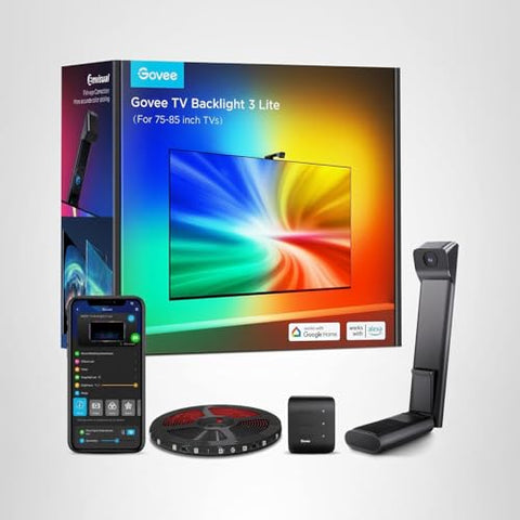 Govee TV Backlight 3 Lite fits up to 85-inch TVs with 16.4 ft.