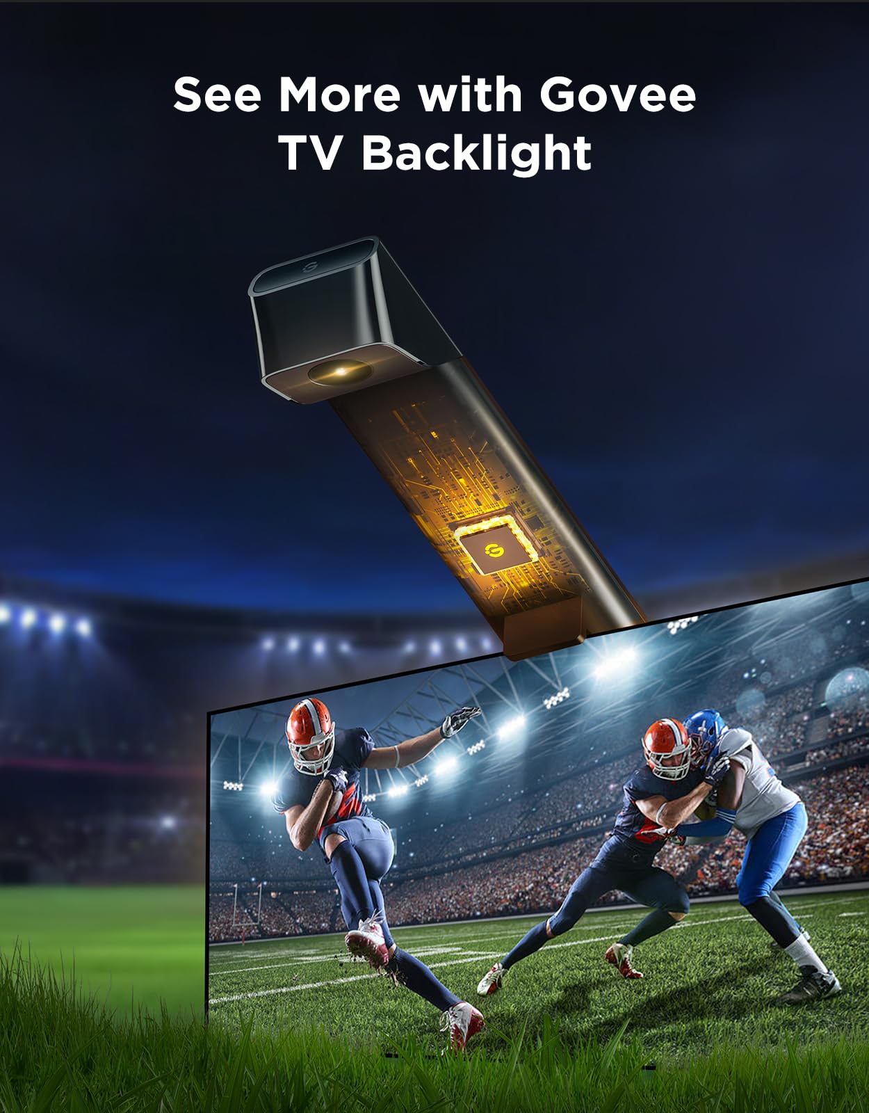 Govee TV Backlight 3 Lite syncs with streaming and gaming ambience.