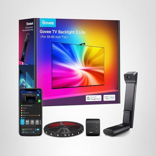 Govee TV Backlight 3 Lite supports Alexa and Google Assistant hands-free.